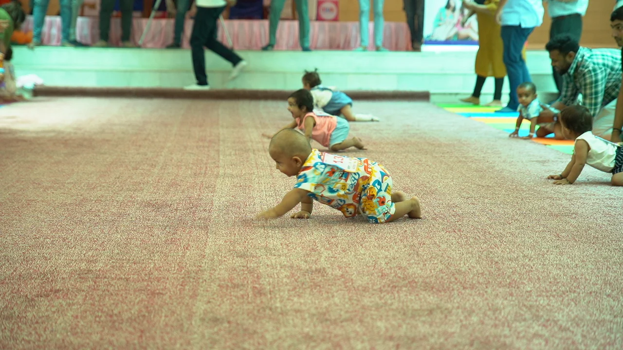 Babies racing at a past BCCL season
